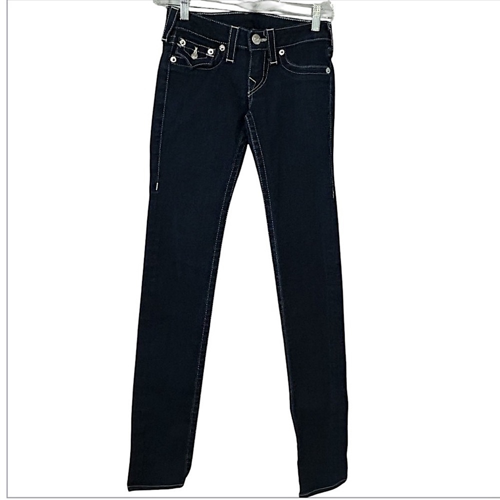 True Religion Dar Denim Embellished Jeans
Size 24